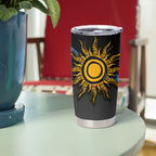 Didgeridoo Tumbler Cup Australian Aboriginal Sun Motif Indigenous Art