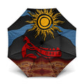 Didgeridoo Umbrella Australian Aboriginal Sun Motif Indigenous Art