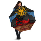 Didgeridoo Umbrella Australian Aboriginal Sun Motif Indigenous Art