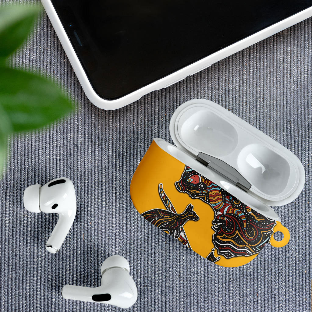 Didgeridoo Kangaroo Australia AirPods Case Aboriginal Dot Art Indigenous Wildlife