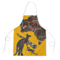 Didgeridoo Kangaroo Australia Apron Aboriginal Dot Art Indigenous Wildlife