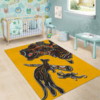 Didgeridoo Kangaroo Australia Area Rug Aboriginal Dot Art Indigenous Wildlife