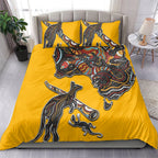 Didgeridoo Kangaroo Australia Bedding Set Aboriginal Dot Art Indigenous Wildlife
