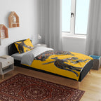 Didgeridoo Kangaroo Australia Bedding Set Aboriginal Dot Art Indigenous Wildlife
