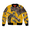Didgeridoo Kangaroo Australia Bomber Jacket Aboriginal Dot Art Indigenous Wildlife