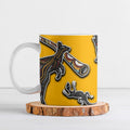 Didgeridoo Kangaroo Australia Ceramic Mug Aboriginal Dot Art Indigenous Wildlife