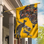 Didgeridoo Kangaroo Australia Garden Flag Aboriginal Dot Art Indigenous Wildlife