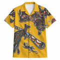 Didgeridoo Kangaroo Australia Hawaiian Shirt Aboriginal Dot Art Indigenous Wildlife