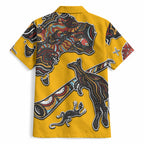 Didgeridoo Kangaroo Australia Hawaiian Shirt Aboriginal Dot Art Indigenous Wildlife