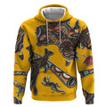 Didgeridoo Kangaroo Australia Hoodie Aboriginal Dot Art Indigenous Wildlife