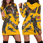 Didgeridoo Kangaroo Australia Hoodie Dress Aboriginal Dot Art Indigenous Wildlife