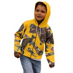 Didgeridoo Kangaroo Australia Kid Hoodie Aboriginal Dot Art Indigenous Wildlife
