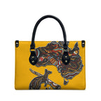 Didgeridoo Kangaroo Australia Leather Bag Aboriginal Dot Art Indigenous Wildlife