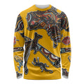 Didgeridoo Kangaroo Australia Long Sleeve Shirt Aboriginal Dot Art Indigenous Wildlife