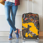 Didgeridoo Kangaroo Australia Luggage Cover Aboriginal Dot Art Indigenous Wildlife