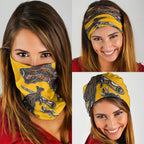 Didgeridoo Kangaroo Australia Neck Gaiter Aboriginal Dot Art Indigenous Wildlife