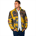 Didgeridoo Kangaroo Australia Padded Jacket Aboriginal Dot Art Indigenous Wildlife