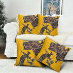 Didgeridoo Kangaroo Australia Pillow Cover Aboriginal Dot Art Indigenous Wildlife