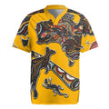 Didgeridoo Kangaroo Australia Rugby Jersey Aboriginal Dot Art Indigenous Wildlife