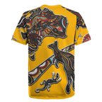 Didgeridoo Kangaroo Australia Rugby Jersey Aboriginal Dot Art Indigenous Wildlife