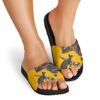 Didgeridoo Kangaroo Australia Slide Sandals Aboriginal Dot Art Indigenous Wildlife