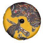 Didgeridoo Kangaroo Australia Spare Tire Cover Aboriginal Dot Art Indigenous Wildlife