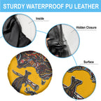 Didgeridoo Kangaroo Australia Spare Tire Cover Aboriginal Dot Art Indigenous Wildlife