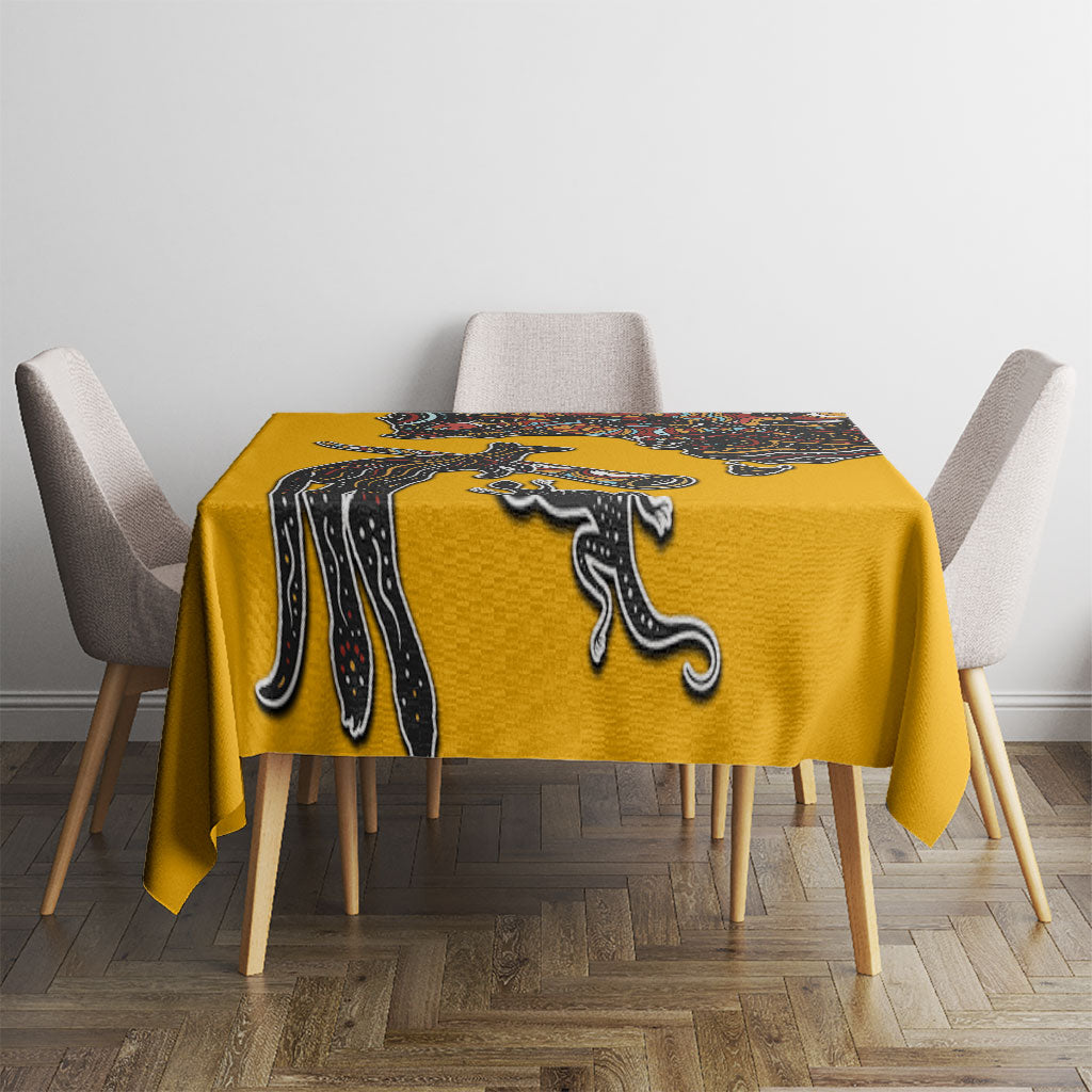 Didgeridoo Kangaroo Australia Tablecloth Aboriginal Dot Art Indigenous Wildlife