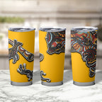 Didgeridoo Kangaroo Australia Tumbler Cup Aboriginal Dot Art Indigenous Wildlife