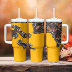Didgeridoo Kangaroo Australia Tumbler With Handle Aboriginal Dot Art Indigenous Wildlife