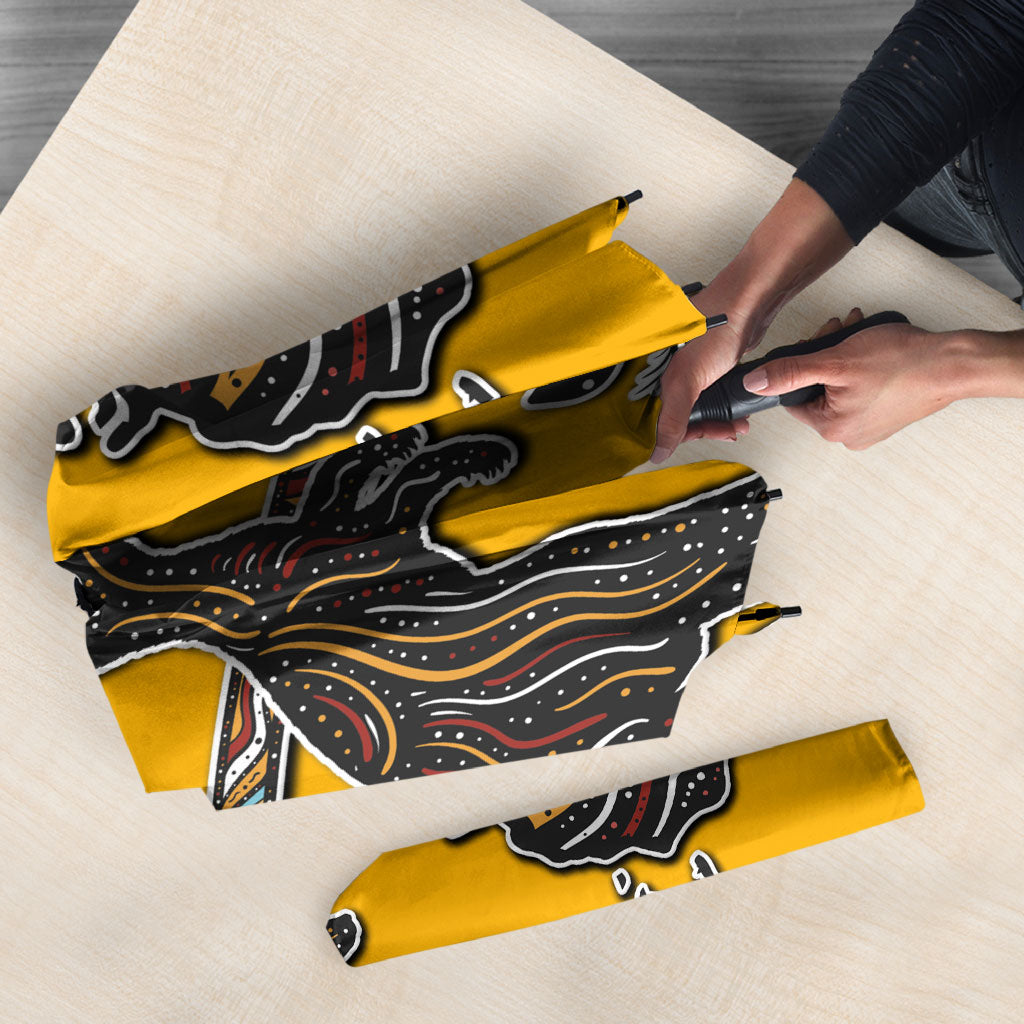 Didgeridoo Kangaroo Australia Umbrella Aboriginal Dot Art Indigenous Wildlife