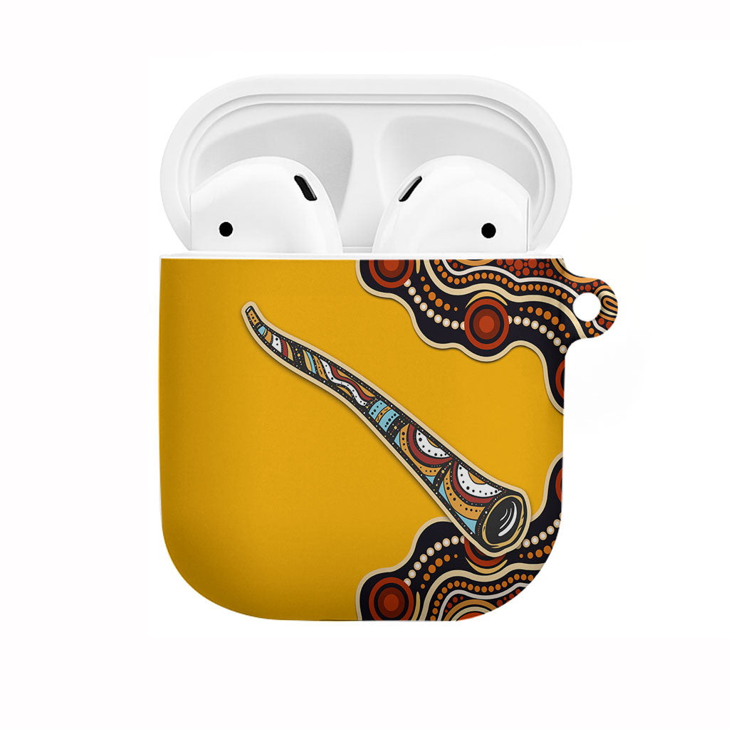 Didgeridoo AirPods Case Aboriginal Dot Painting Indigenous Traditional Instrument
