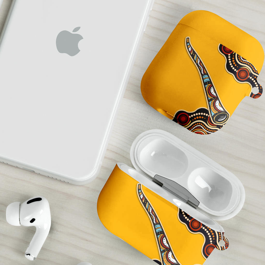 Didgeridoo AirPods Case Aboriginal Dot Painting Indigenous Traditional Instrument
