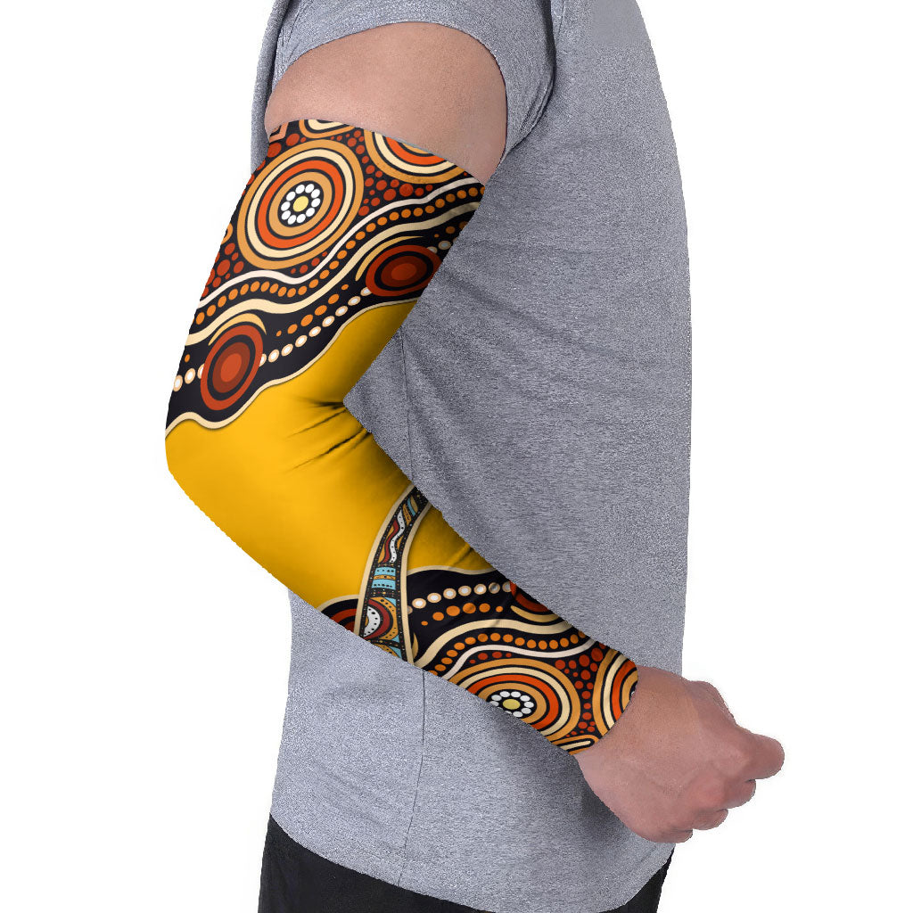 Didgeridoo Arm Sleeves Aboriginal Dot Painting Indigenous Traditional Instrument