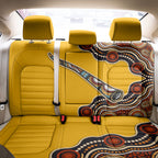 Didgeridoo Back Car Seat Cover Aboriginal Dot Painting Indigenous Traditional Instrument