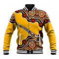 Didgeridoo Baseball Jacket Aboriginal Dot Painting Indigenous Traditional Instrument