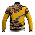 Didgeridoo Baseball Jacket Aboriginal Dot Painting Indigenous Traditional Instrument