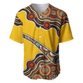 Didgeridoo Baseball Jersey Aboriginal Dot Painting Indigenous Traditional Instrument
