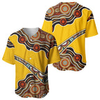Didgeridoo Baseball Jersey Aboriginal Dot Painting Indigenous Traditional Instrument