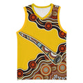 Didgeridoo Basketball Jersey Aboriginal Dot Painting Indigenous Traditional Instrument