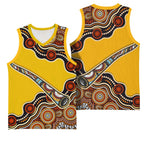 Didgeridoo Basketball Jersey Aboriginal Dot Painting Indigenous Traditional Instrument