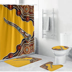 Didgeridoo Bathroom Set Aboriginal Dot Painting Indigenous Traditional Instrument