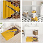 Didgeridoo Bathroom Set Aboriginal Dot Painting Indigenous Traditional Instrument