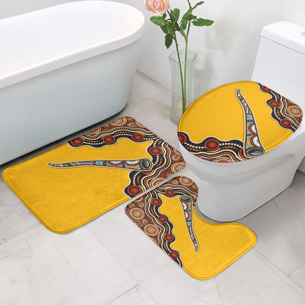 Didgeridoo Bathroom Set Aboriginal Dot Painting Indigenous Traditional Instrument