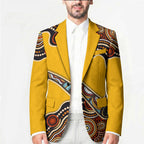 Didgeridoo Blazer Aboriginal Dot Painting Indigenous Traditional Instrument
