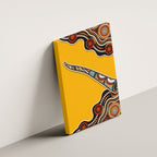 Didgeridoo Canvas Wall Art Aboriginal Dot Painting Indigenous Traditional Instrument