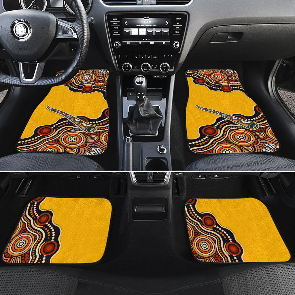 Didgeridoo Car Mats Aboriginal Dot Painting Indigenous Traditional Instrument