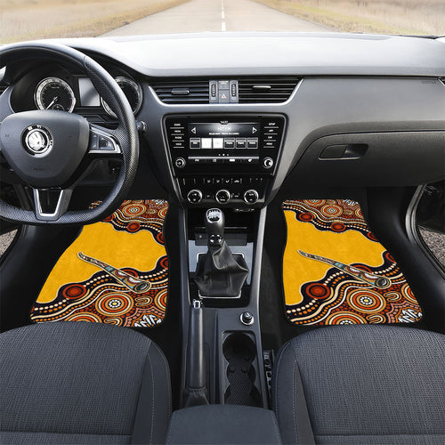 Didgeridoo Car Mats Aboriginal Dot Painting Indigenous Traditional Instrument