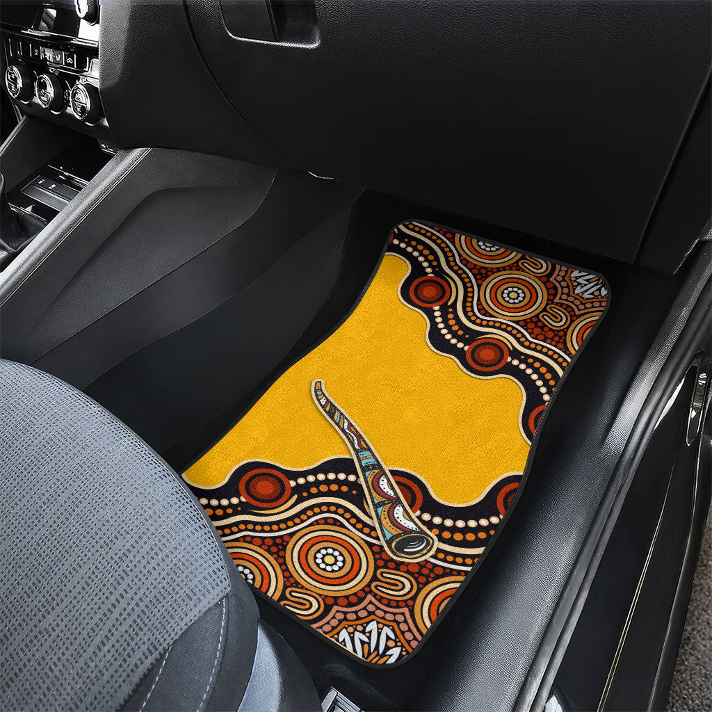 Didgeridoo Car Mats Aboriginal Dot Painting Indigenous Traditional Instrument