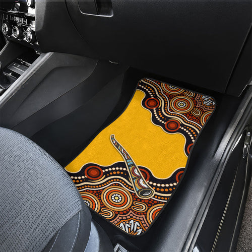 Didgeridoo Car Mats Aboriginal Dot Painting Indigenous Traditional Instrument